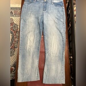 Rock & Republic sz14 Women's Light Blue Kasandra Jeans, faded. No holes. V soft.